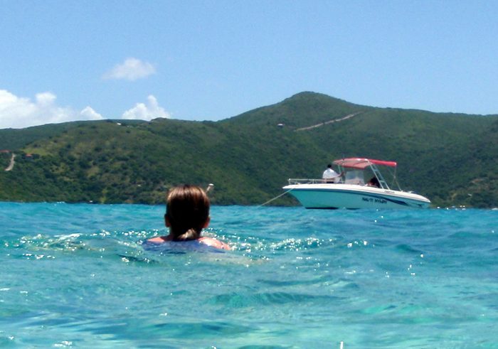 The long swim back to the boat!