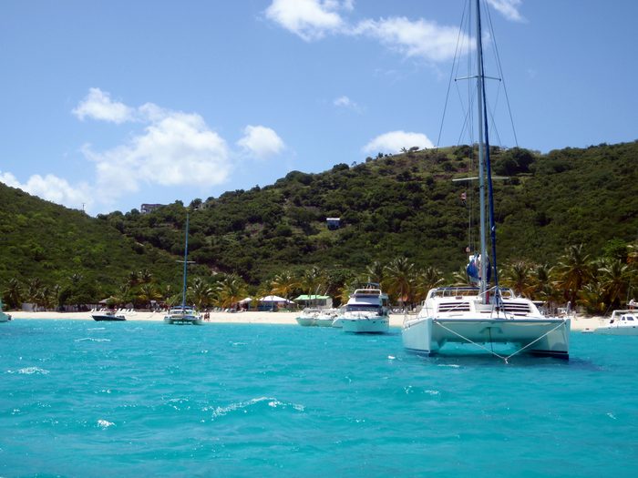 After the deserted island, we headed towards the Soggy Dollar bar!