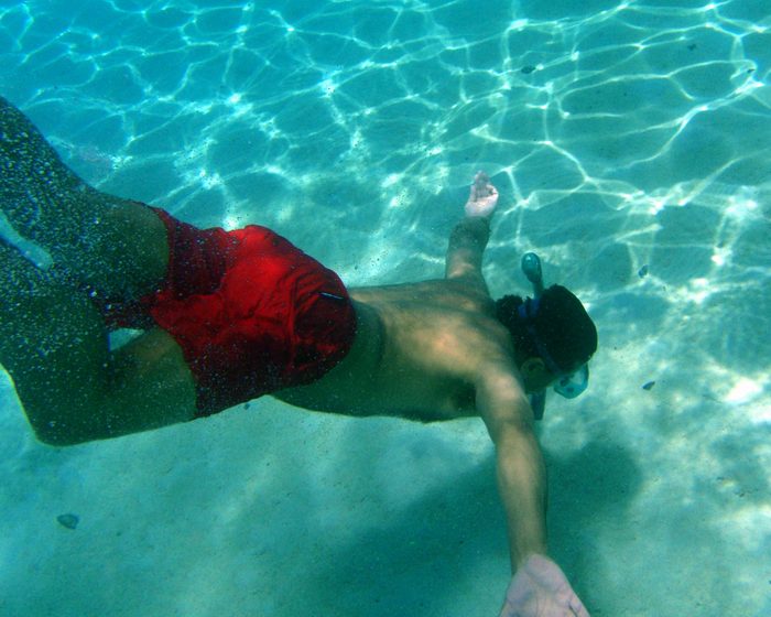 I felt like diving to the ocean floor!