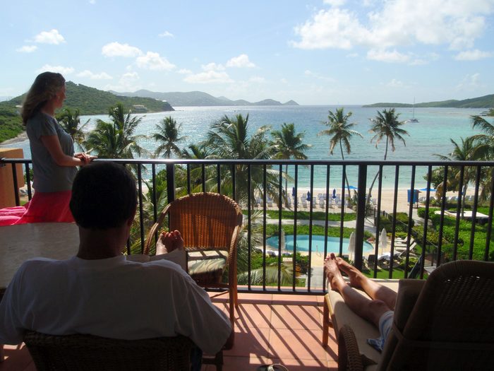 The view from outside the balcony!