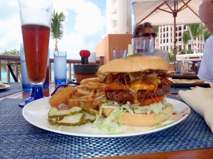 This was the biggest burger I've ever had!