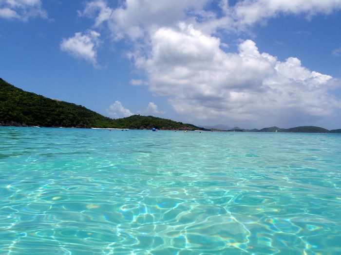 It was amazing how the water looked like we were in a pool!