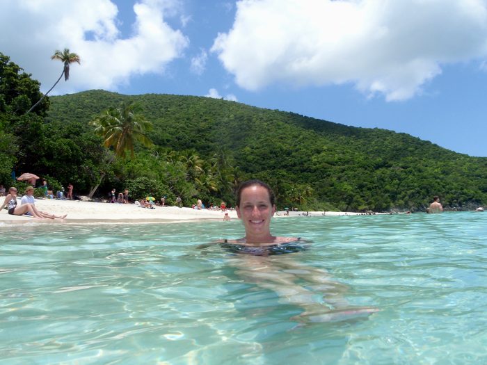 I love it when Jen gets in the water!