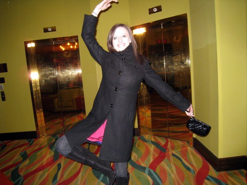 Wine brings out the ballerina in Megan!