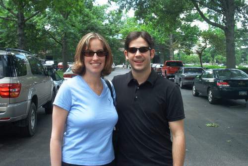 In the parking lot of Keeneland.