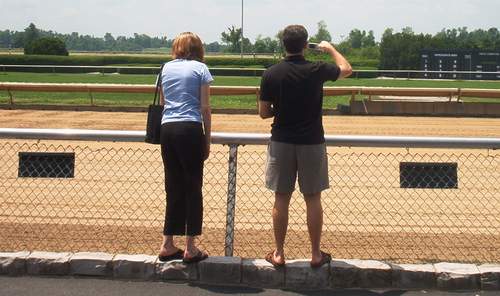 Hey, guys, there's no horses running.