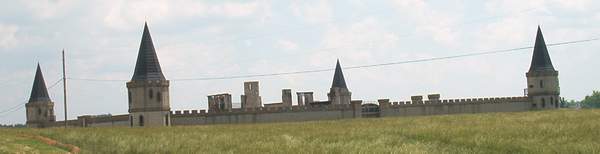 The burned out Castle!