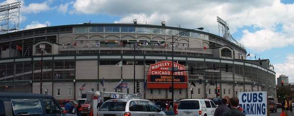 Outside Wrigley Field!