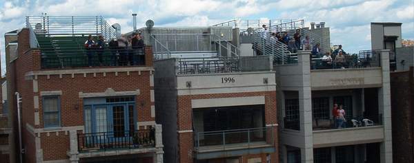 The famous rooftop seats.