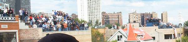 The rooftops are enjoying themselves!