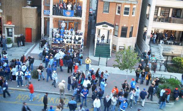 People in the street begin celebrating!