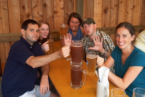 We all say, "They have beer here!"