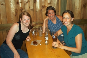 Lounging in the patio.