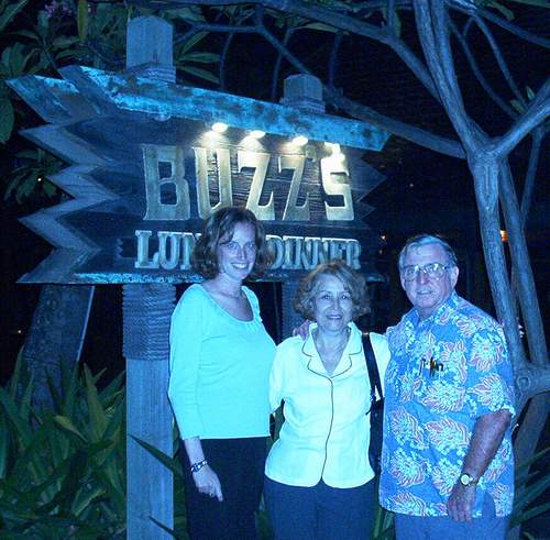 Dinner at Buzz's with Jack and Lillian.