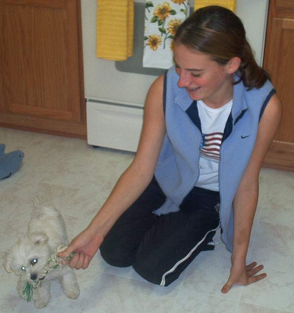 Megan with Lilly.