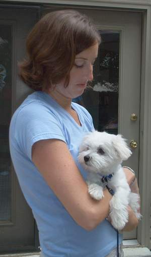 Jen becomes edgy as the beast recognizes her true fear...dog pee!