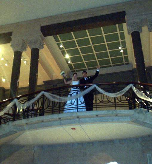 Making the grand entrance!