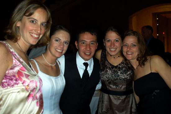 Josh with the ladies!